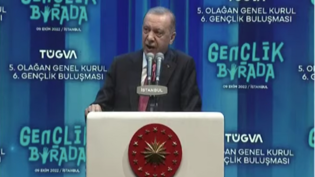 Cumhurbaşkanı Erdoğan TÜGVA 6.Gençlik Buluşması programında konuşuyor