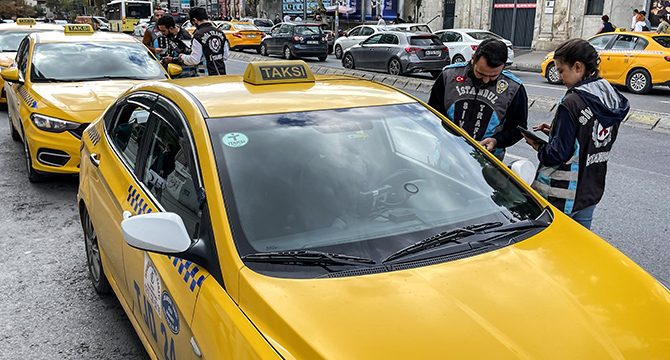 İstanbul’da taksicilere yönelik denetim yapıldı