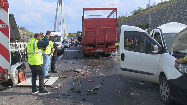 Yavuz Sultan Selim Köprüsü’nde zincirleme kaza